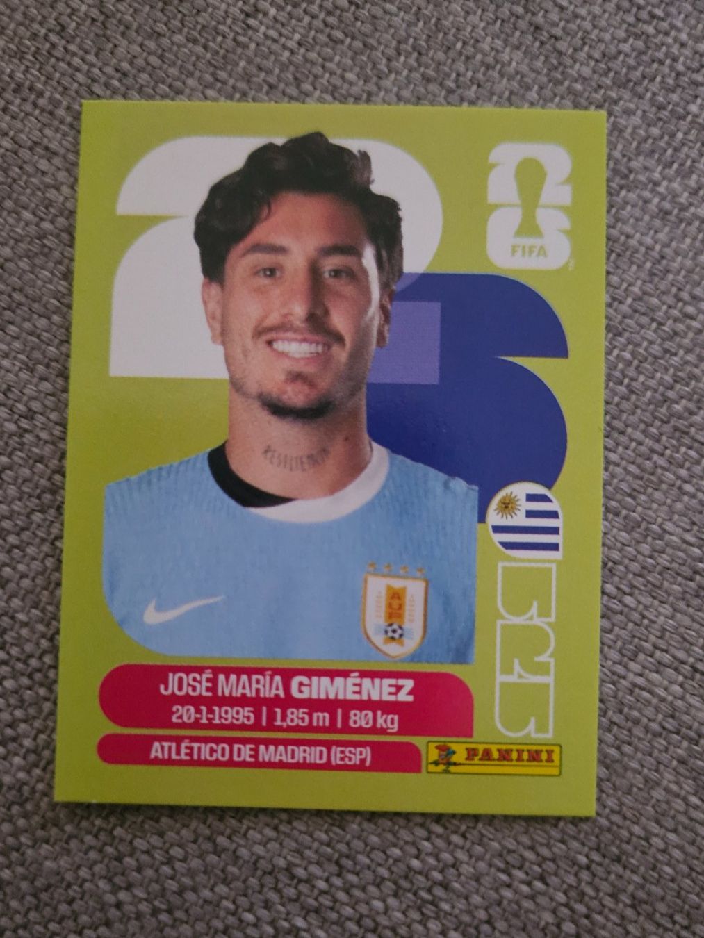 Panini Carte collezionabili: URU 5 Jose Maria Gimenez Panini Sticker – Nuovo (secondo la descrizione) da Basel venduto da Berliner89