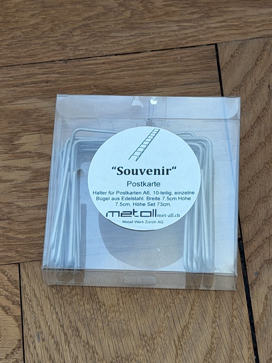 Supporti a parete: Souvenir Postkartenhalter Metall / Made in Zurich – Nuovo (secondo la descrizione) da Zürich venduto da chi_9dfb