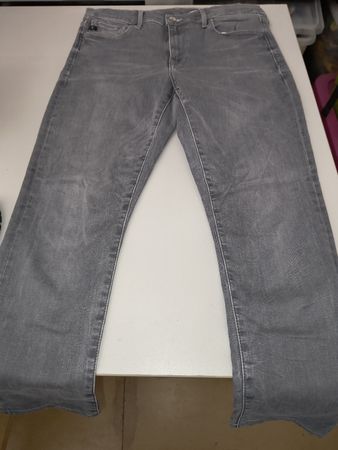 Graue H&M Denim Jeans, Mädchen Skinny Regular, Grösse 33