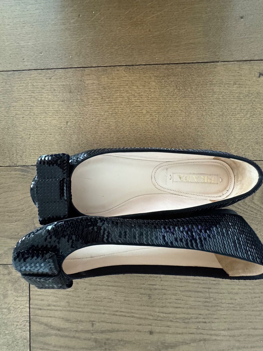 Prada Damenschuhe: Ballerina von Prada, schwarz, Grösse 37 – Neu (gemäss Beschreibung) aus Bolligen von Newyork63 2