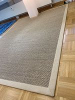 Teppich Sisal naturfarben mit Bordüre gebrauchter Zustand