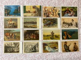 16 AK, Reprints von alten Bundesfeier-Postkarten