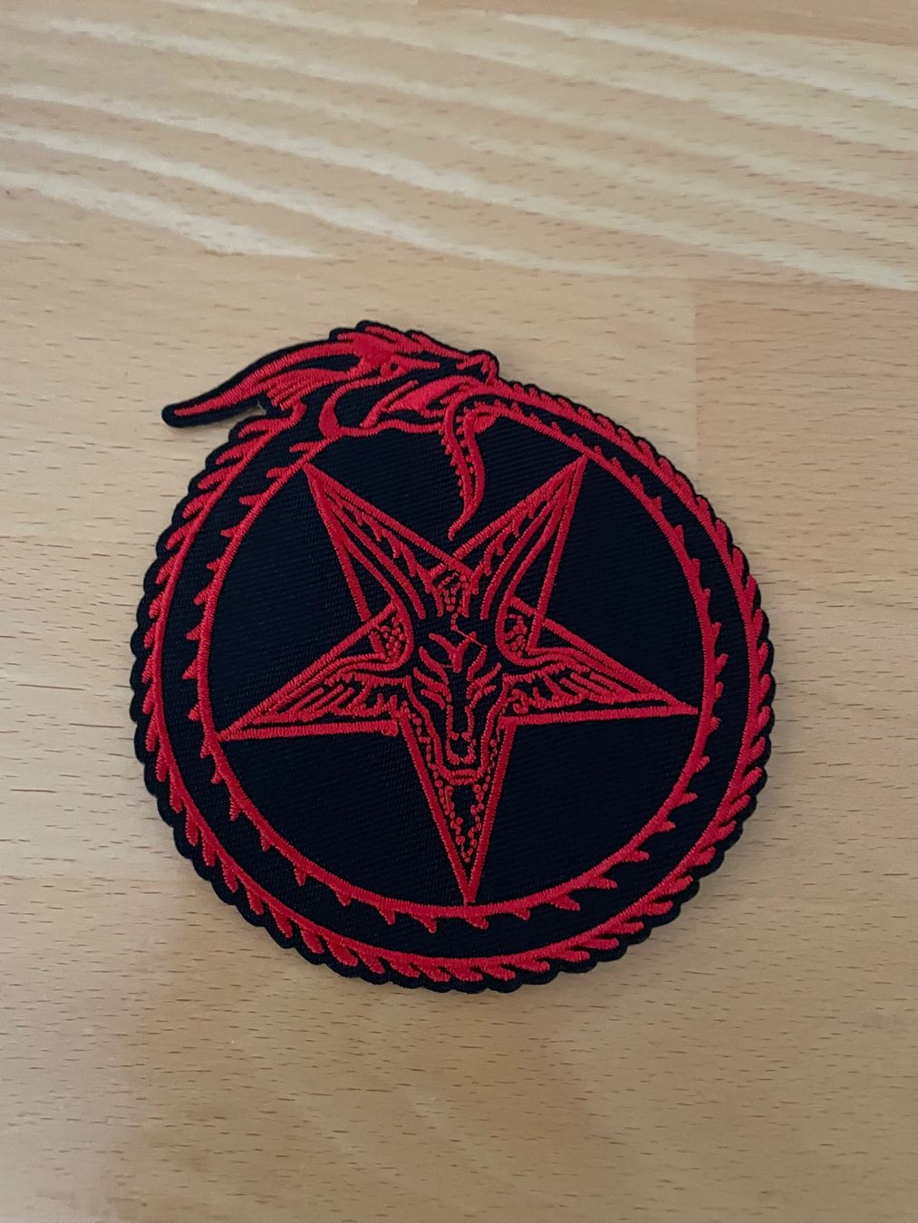 Toppe: NIANWUDU Baphomet, Ouroborus Patch Sticker Aufnäher – Nuovo (secondo la descrizione) da Horn venduto da abutre72