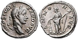 SEVERUS ALEXANDER AR Denarius (229 AD) in EF conditions !