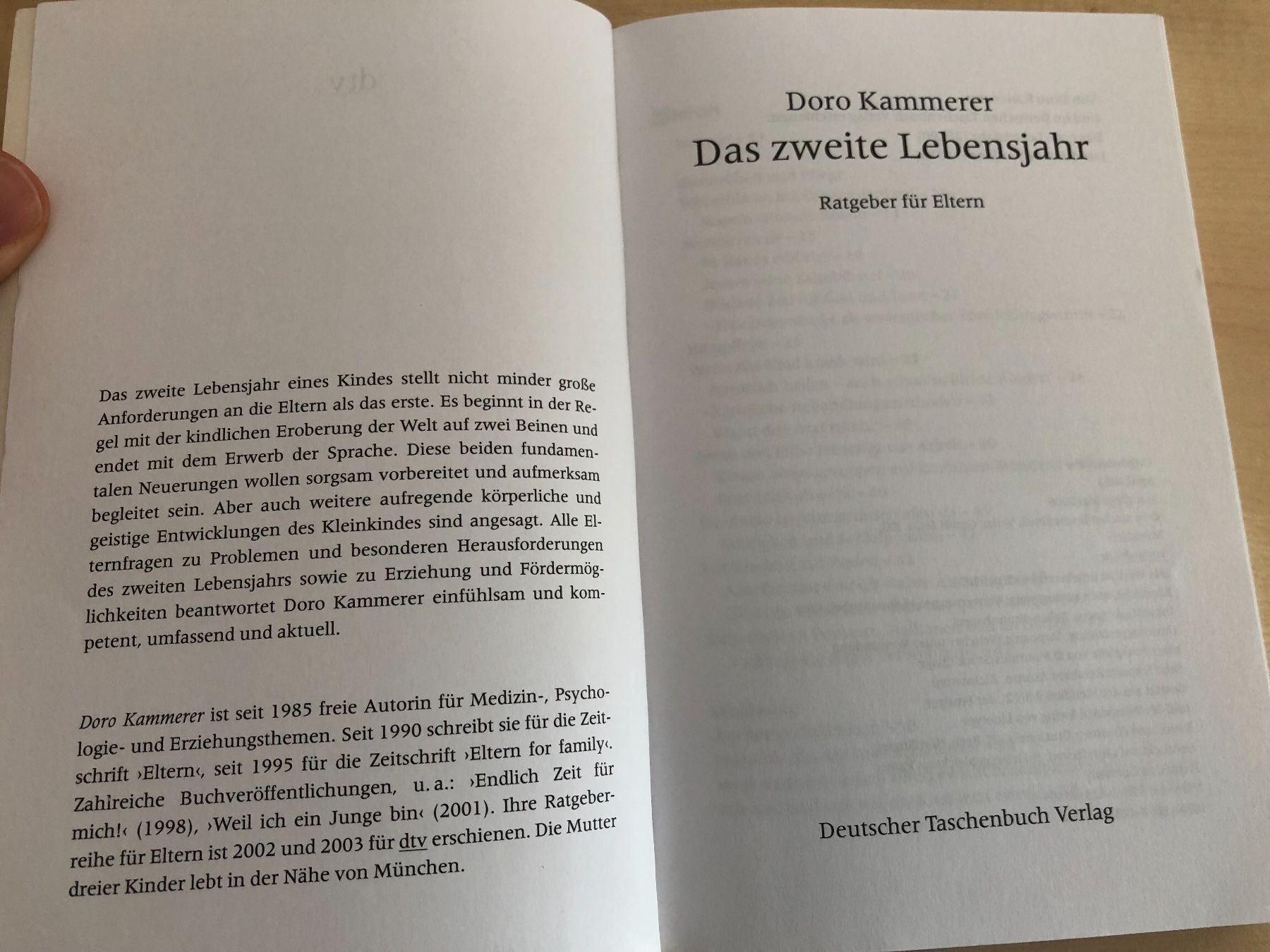Bücher: Doro Kammerer: Das zweite Lebensjahr – Gebraucht aus Aarau von R-O-G-E-R 3