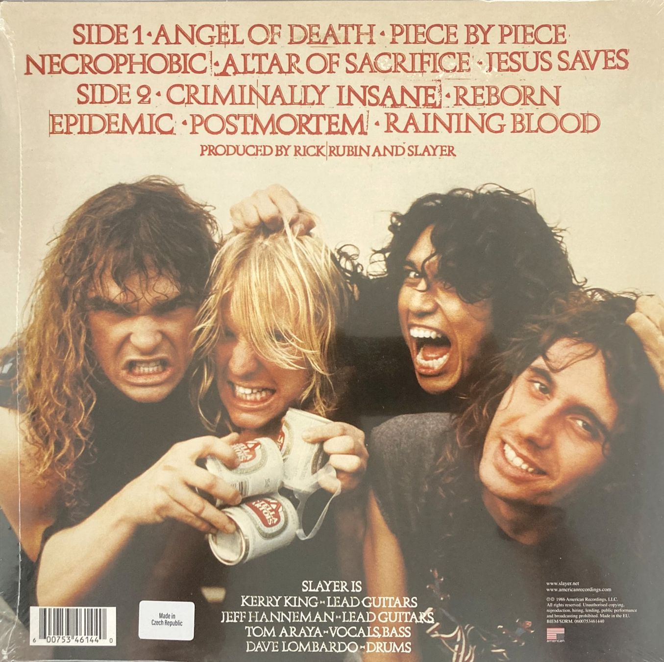 Schallplatten: SLAYER - REIGN IN BLOOD – Neu und originalverpackt aus Bottens von hotter-than-hell 1