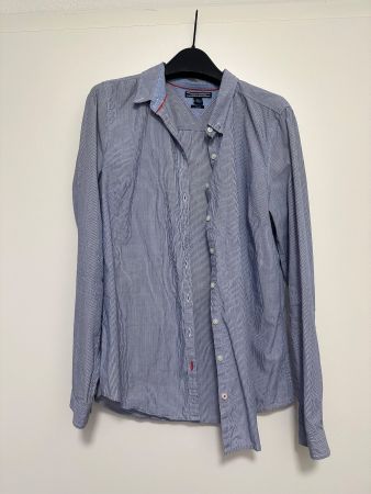 Tommy Hilfiger Business Hemd - fitted - blau weiss - 36