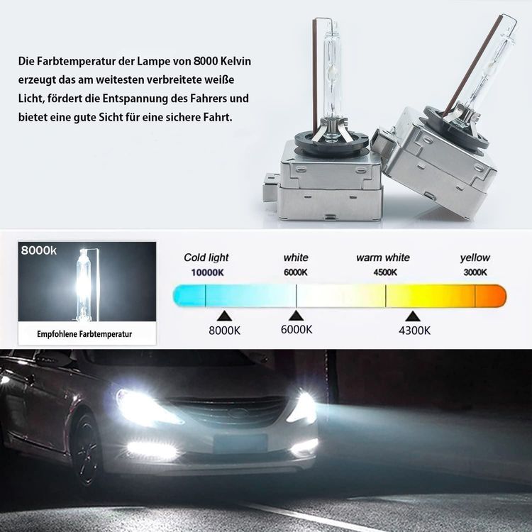 D1S 8000K Xenon Brenner Ersatzlampe
