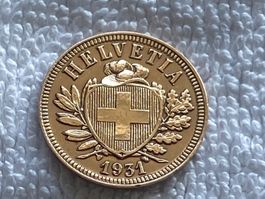 2 centimes/rappen 1931