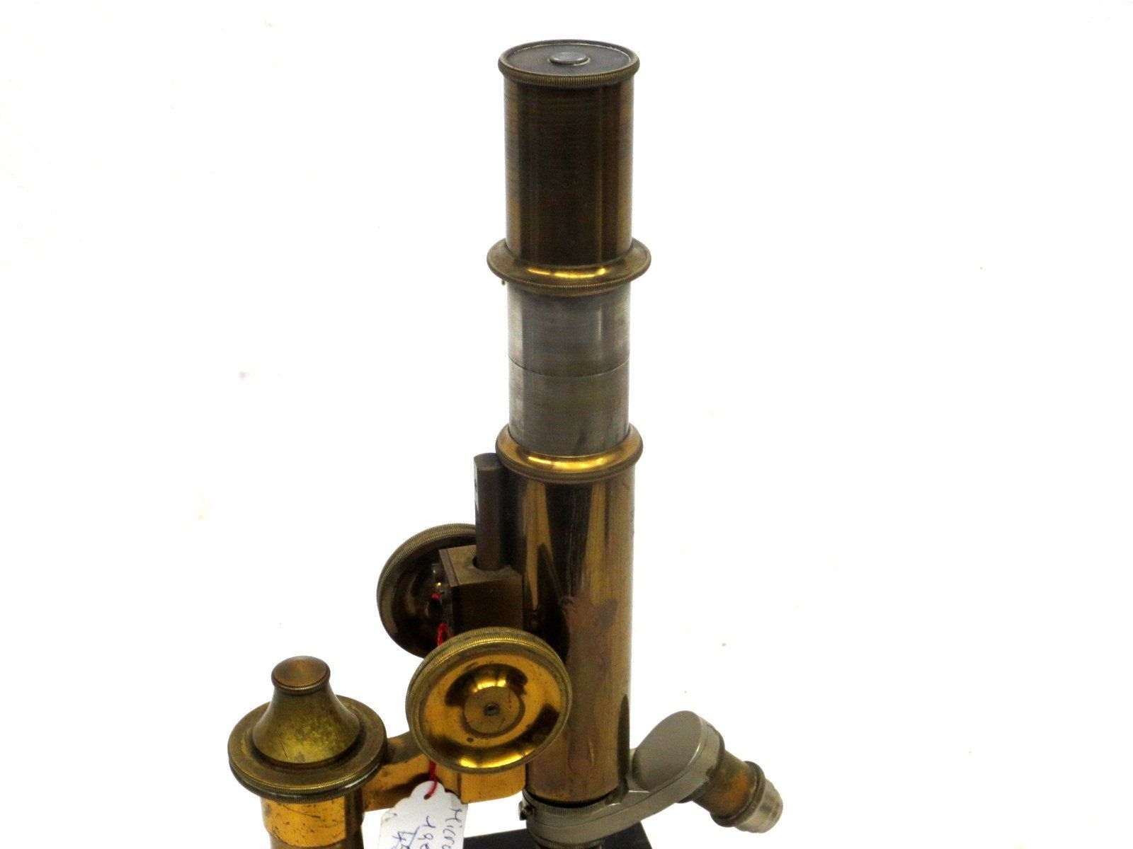 Microscopi: Microscope ancien laiton antikes Messingmikroskop – Usato da Noville venduto da ceram 3