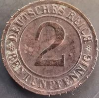 2 Rentenpfennig 1923 Weimarer Republik seltener Jahrgang 