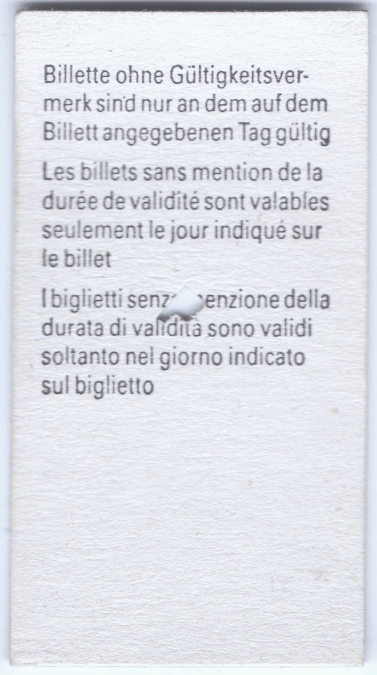 Biglietti: Billette Leuk - Leukerbad Einheimische – Usato da Langenthal venduto da Sammlungs_aus 1