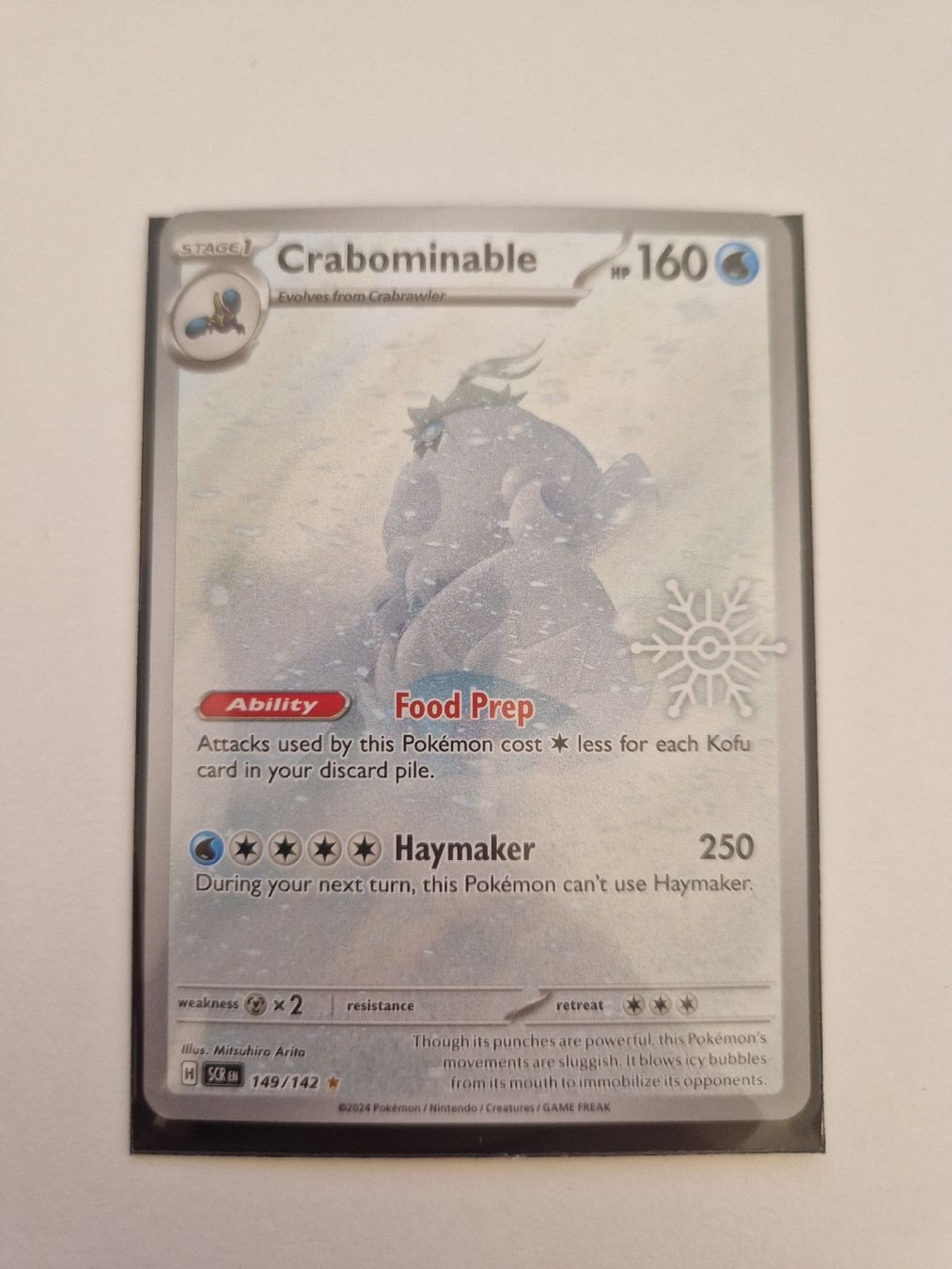 Pokémon Carte collezionabili: Crabominable 149/142 Holiday Calendar – Usato da Goldach venduto da Napoleon_1992