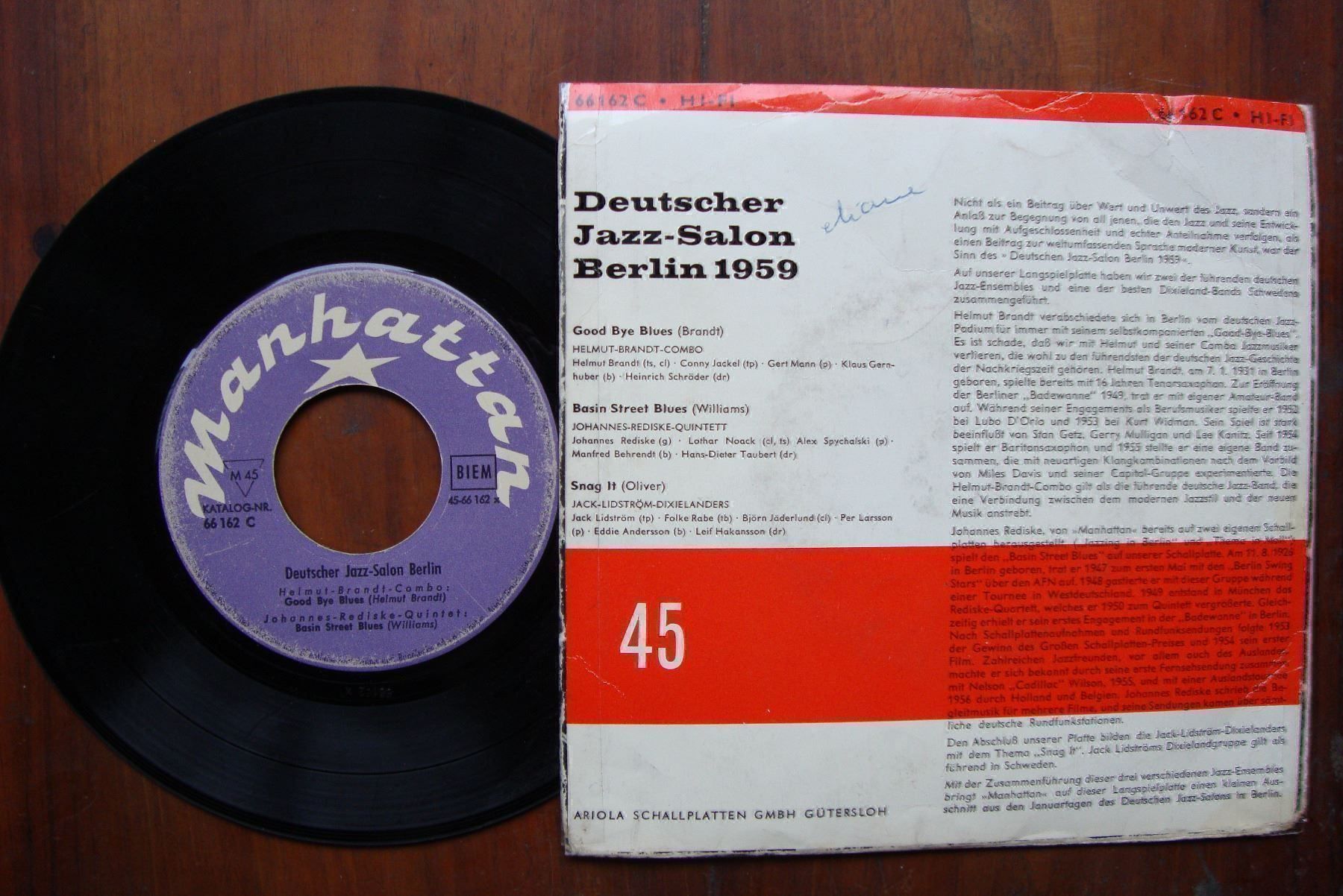 Dischi in vinile: DEUTSCHER JAZZ-SALON BERLIN 1959  selten – Usato da Bern venduto da Uli_10_11 1