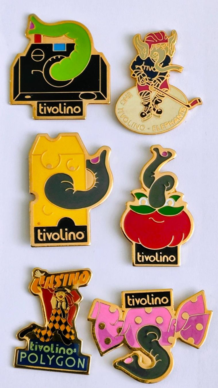 Placchette & Badge: 6 Pins TIVOLINO – Usato da Pfäffikon ZH venduto da Colacity