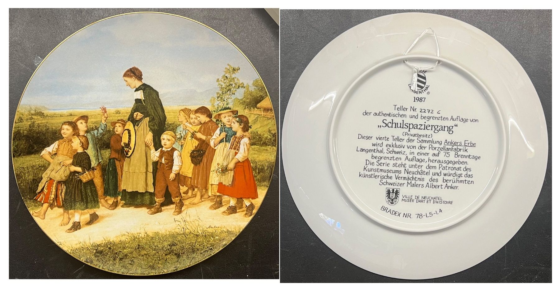 Piatti: 8 Anker Teller. Langenthal. Porzellan – Nuovo e nell'imballaggio originale da Zumikon venduto da tesoro8853 2