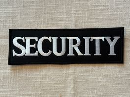 Security Aufnäher, Patch, Abzeichen, Schwarz, Neuwertig!