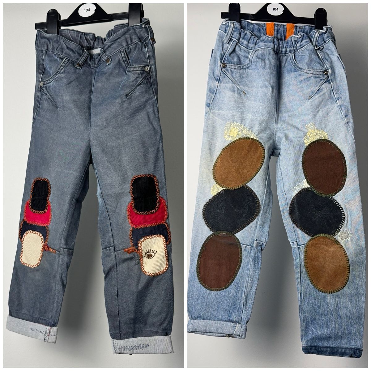 Hosen: Coole Kinderjeans mit Patches, Gr. 116-122 – Gebraucht aus Zürich von AninANILOKIN