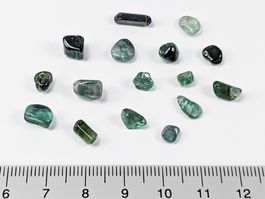 Turmalin Blau-Grün 16Stk. 5 bis 11mm, 17.25ct
