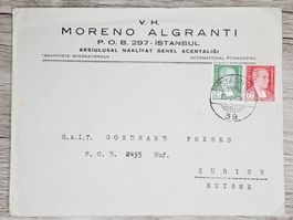 CL06 Enveloppe + Timbre Turquie 1941