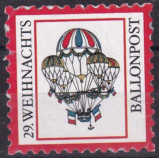 Alle Briefmarken: +++29.Weihnachts Ballonpost Vignette +++ – Gebraucht aus Samnaun-Compatsch von Muckimu