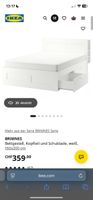 IKEA Brimnes Bettgestell ohne Matratze & ohne Lattenrost