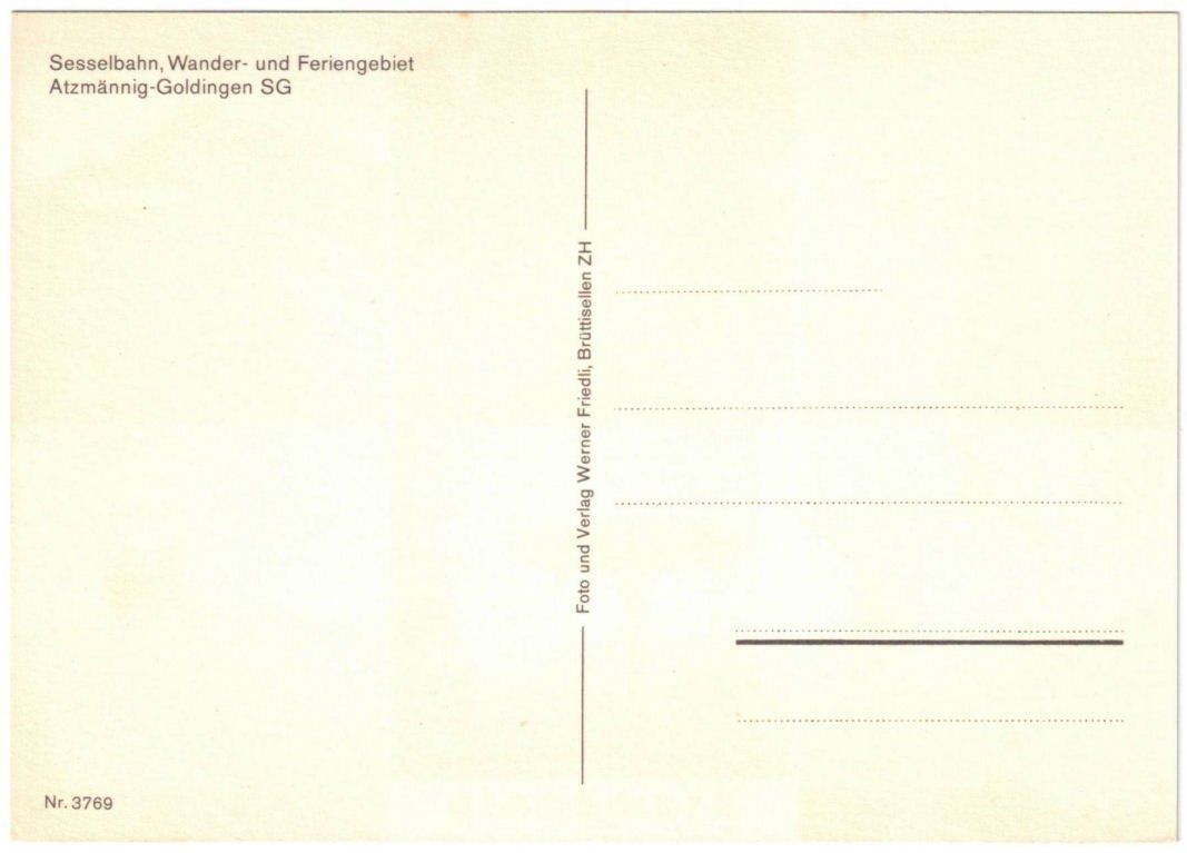 Cartoline postali: Goldingen - 6 Bild AK Atzmännig – Usato da Binningen venduto da Mountainrider 1
