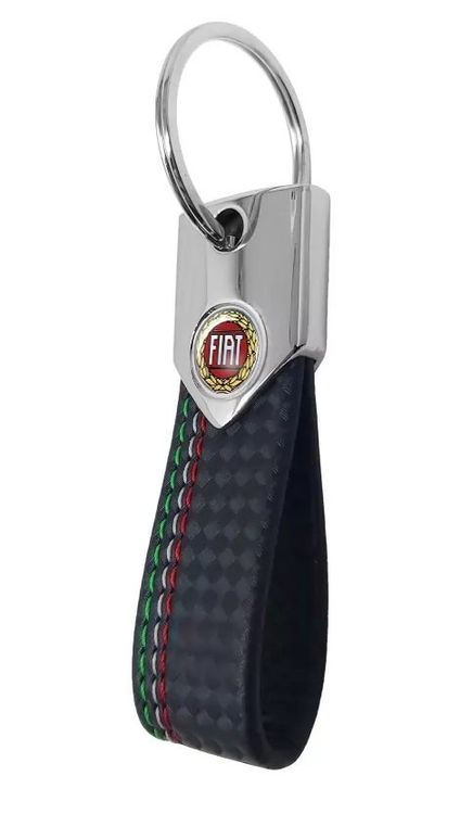 Abarth 21775 Officiële sleutelhanger opschrift, zwart, gele schorpioen