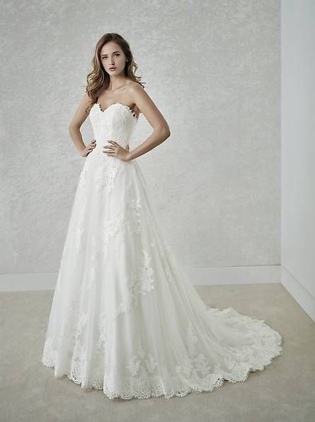 Pronovias Kleider: NEU St. Patrick White One Fabiela, Gr. 38 mit Etikett – Neu (gemäss Beschreibung) aus Embrach von vmadia