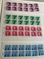 Album mit viel Frankaturware, Ausgabetag, 4er Block, etc.
