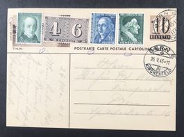 ANTIKE POSTKARTE SCHWEIZ 1945