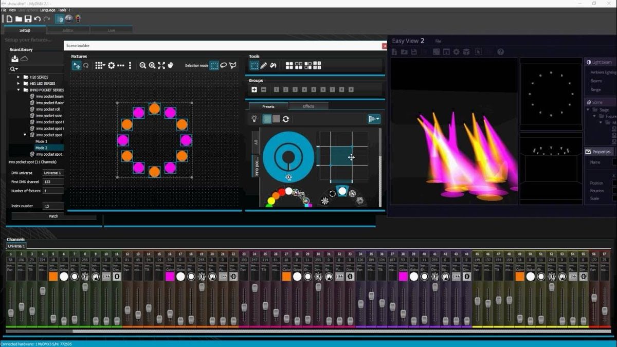 Software: MY DMX 2.1 ADJ - Lichtsteuerung – Usato da Schwarzenburg venduto da DMZ-Eventtechnik 3