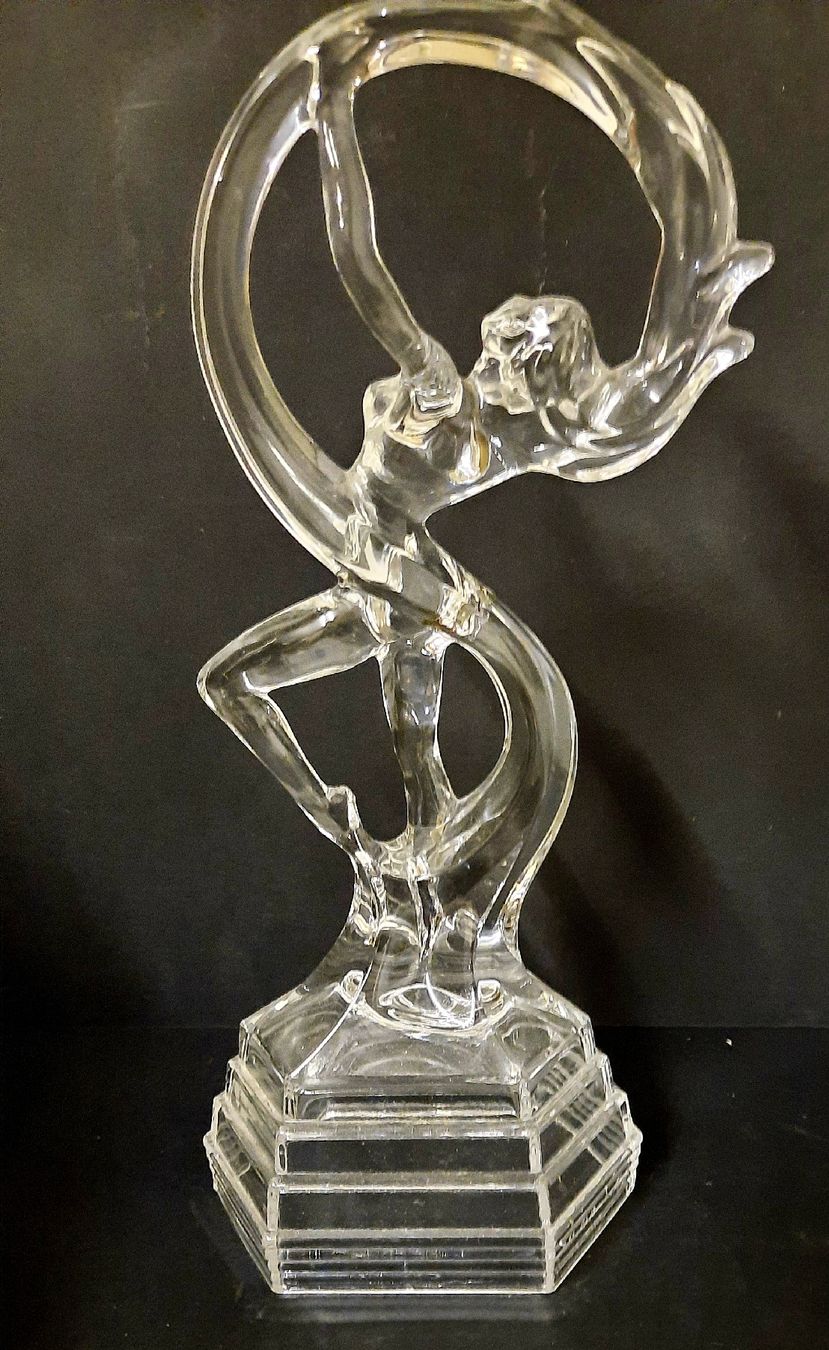 Statuette: BELLE VERRERIE ART - DECO" DANSEUSE " – Usato da Genève venduto da Enigme8 1
