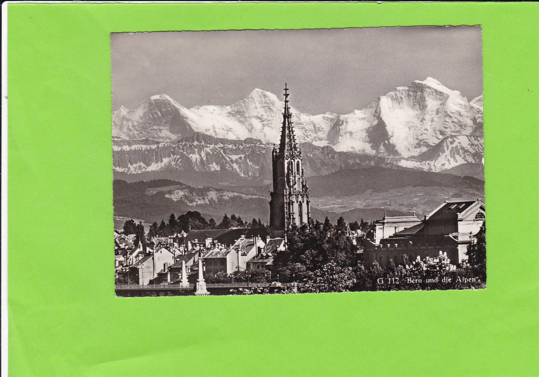 Cartoline postali: Bern und die Alpen – Usato da St. Peterzell venduto da neckertal