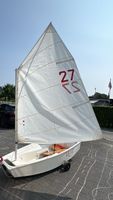 Segelboot Optimist Vejas mit Segel Nr 27 Weiss