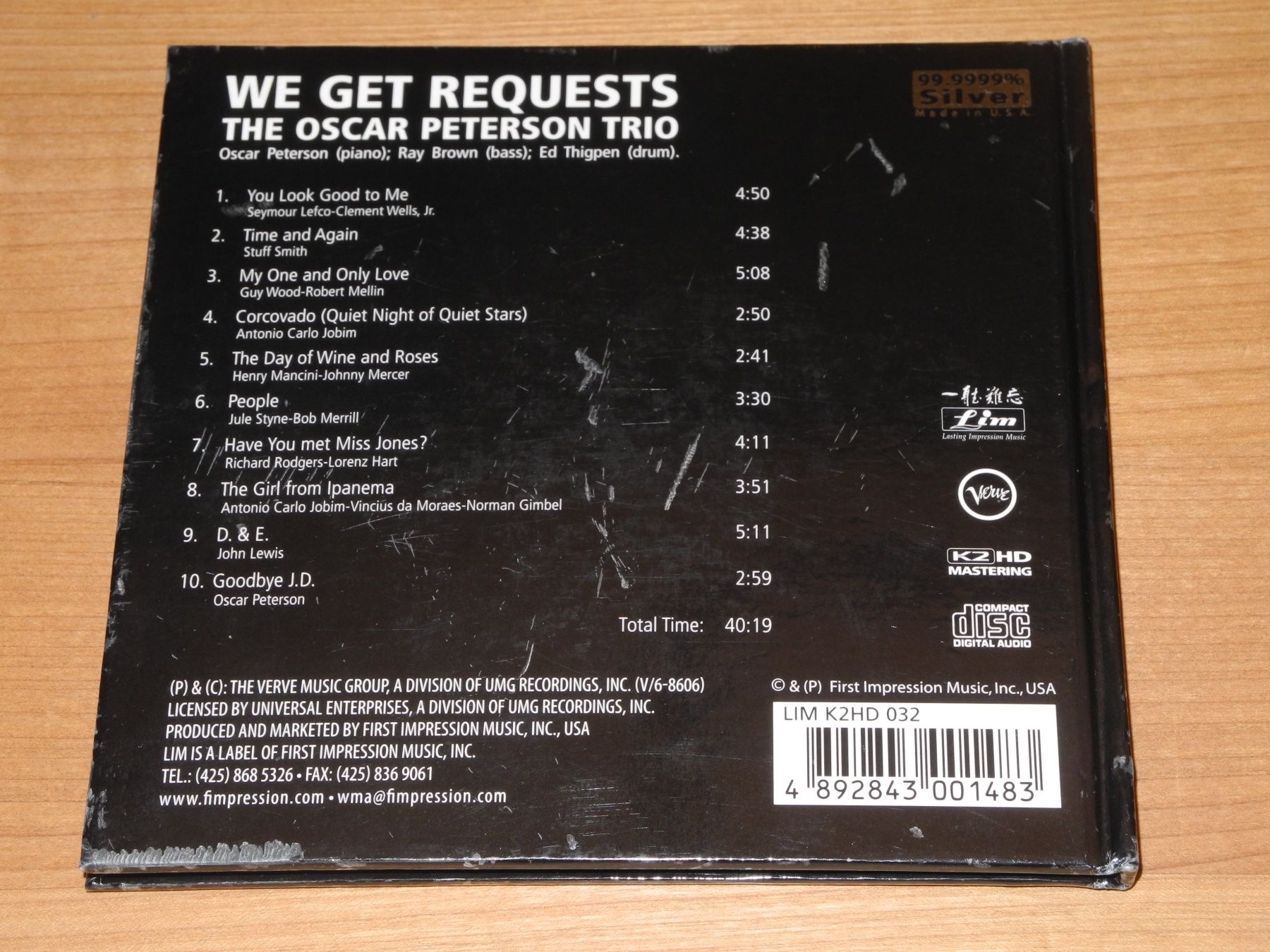 CD: OSCAR PETERSON TRIO - WE GET REQUESTS - LIM - K2HD MASTERING – Nuovo (secondo la descrizione) da Fahrwangen venduto da Swirl2 6