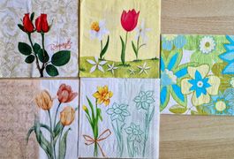 5 Interessante Servietten für Decoupage und Bastelarbeiten