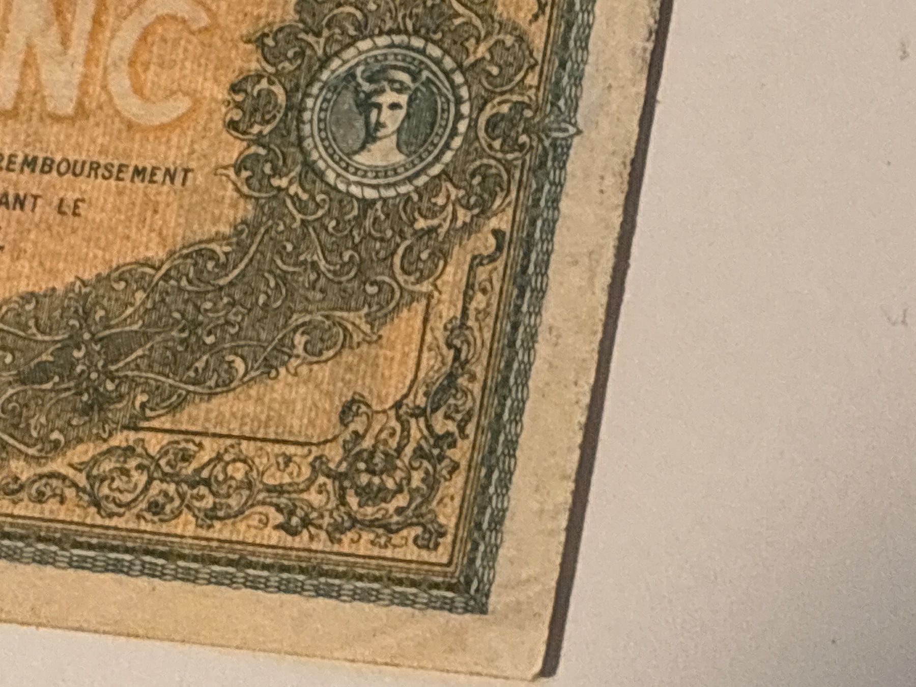 Banconote: Alte 1 Franc Note, Chambre de Commerce Dijon, 1919! – Usato da Zürich venduto da b.fabio 2