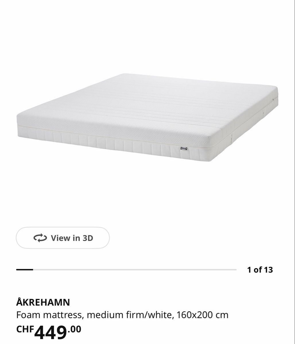 Matratzen: Schaumstoffmatratze 160x200 – Neu (gemäss Beschreibung) aus Zürich von ala_cvb6