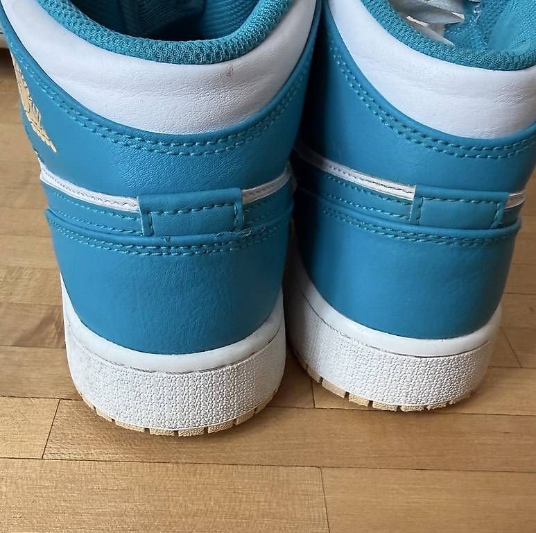 Jordan Scarpe per ragazzi: Nike Jordan Air 1 Mid Aquatone 37.5 – Usato da Adliswil venduto da Nisli88 3