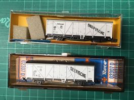 Roco N Gauge Kuehlwagen DB "Seefische", 2 Stueck, OVP