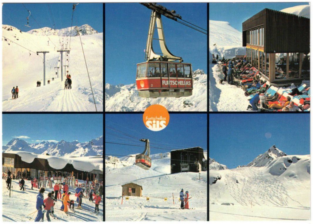 Cartoline postali: Sils - 6 Bild AK – Usato da Binningen venduto da Mountainrider