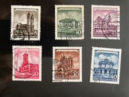 DDR 1955 Satz Historische Bauten gestempelt