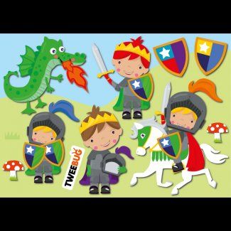 Sticker: Tweebug wasserfeste Sticker Ritter DIN A6 – Nuovo e nell'imballaggio originale da Walenstadt venduto da Trend-24