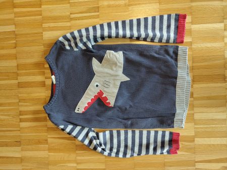 cooler Frugi Kinder Pullover Bio Fair 9-10 J. 140 Hai Motiv