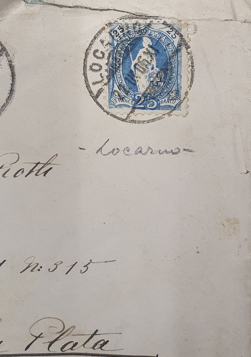 Tutti i francobolli: 7 grössere Briefausschnitte Stehende Helvetia – Usato da Kreuzlingen venduto da Rschweiz1 3