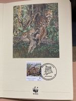 WWF 1988 El Salvador Langschwanzkatze 25c 2 Spendenblatt
