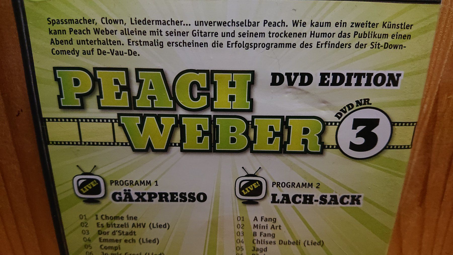 Tutti i DVDs: PEACH WEBER DVD Edition Nr. 3 – Usato da Wilderswil venduto da Exebub 2