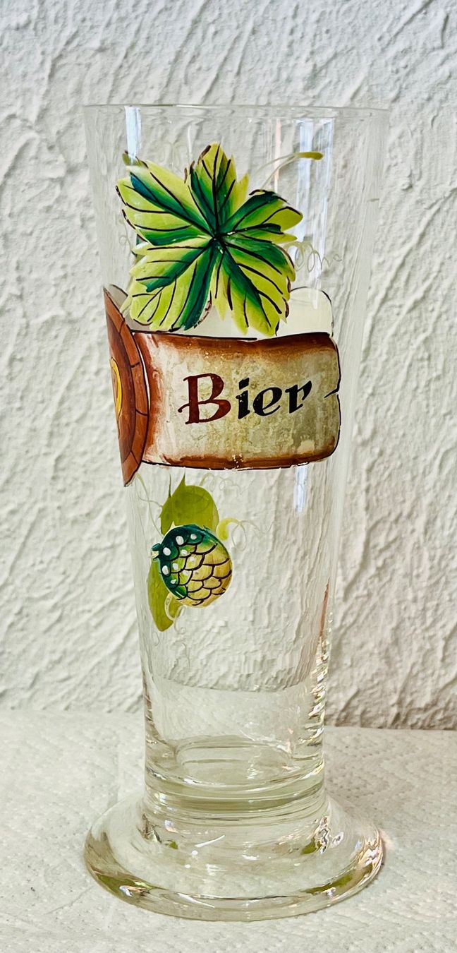 Bicchieri: Bierglas mit Emaillemalerei – Usato da Kandergrund venduto da honey-art_and_more 5
