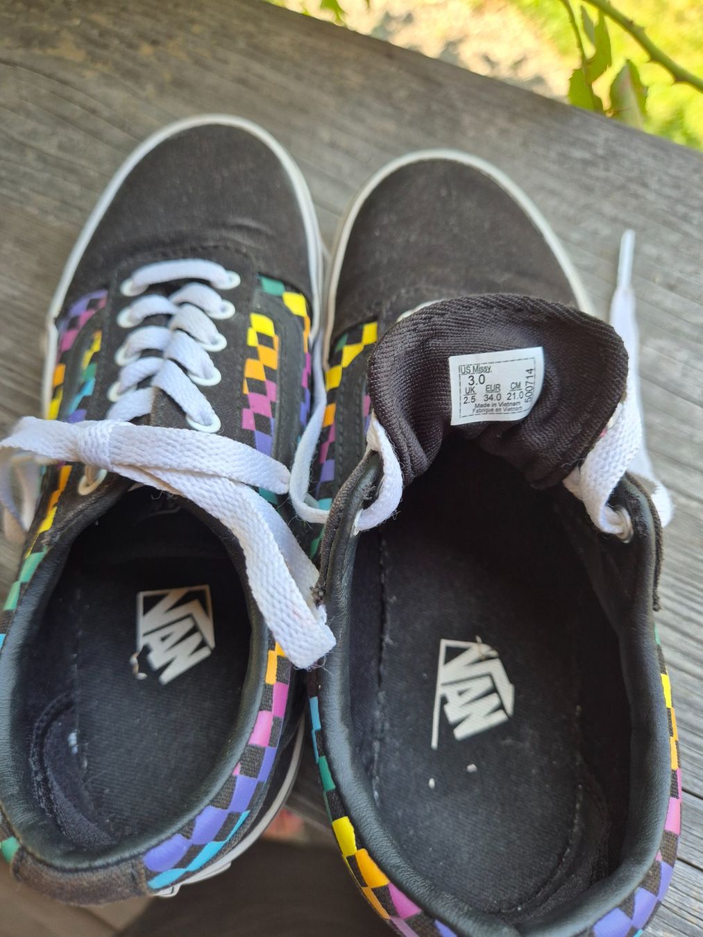 Vans Scarpe per ragazzi: Original Vans "Old Skool Karo" Turnschuhe Grösse 34 – Nuovo (secondo la descrizione) da Sennwald venduto da Grischa500 2